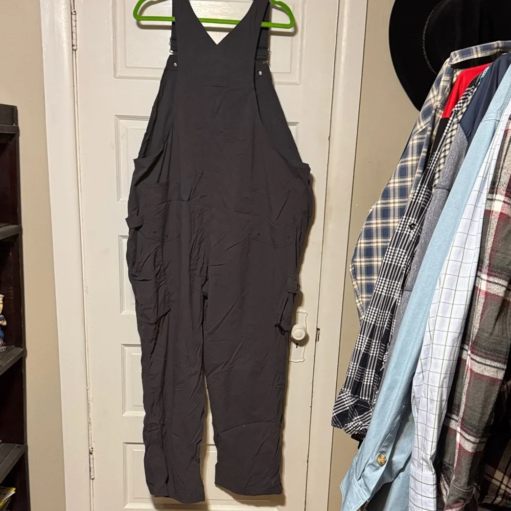 Duluth Trading Gray/Blue Gardening Overalls 3x - Picture 5 of 5